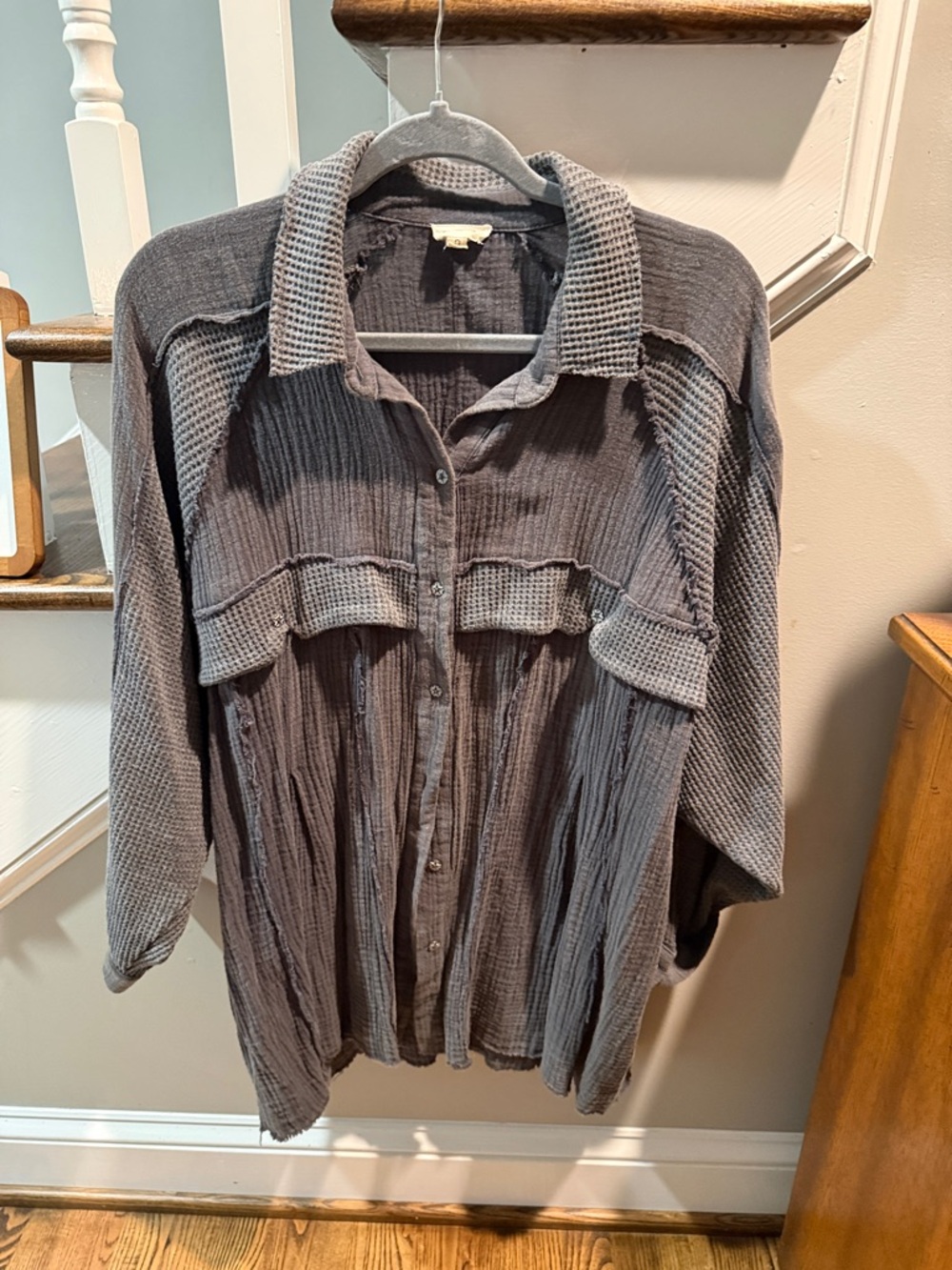 POL very oversized button down shirt